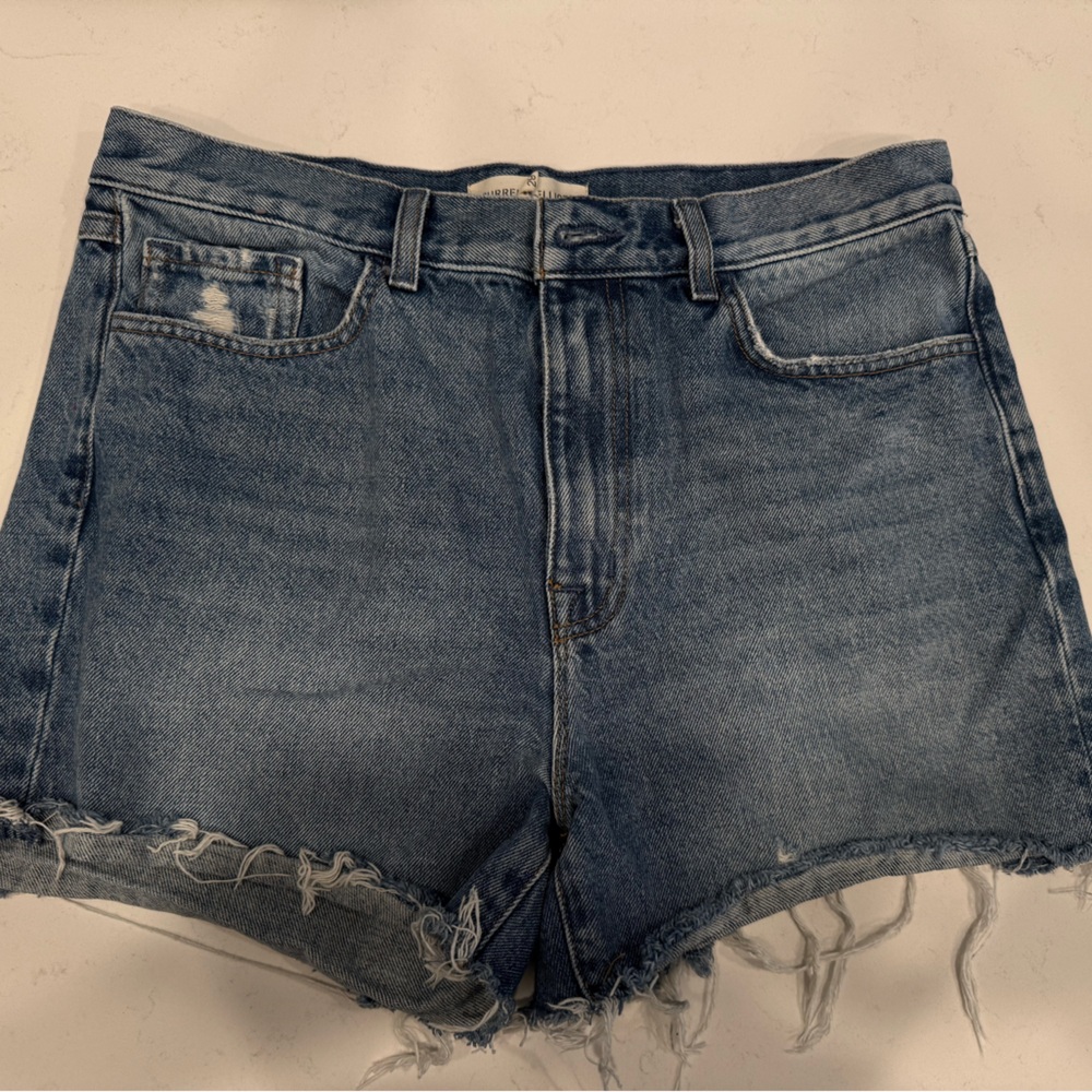 Current/Elliott Light Blue Distressed Denim Cutoff Shorts